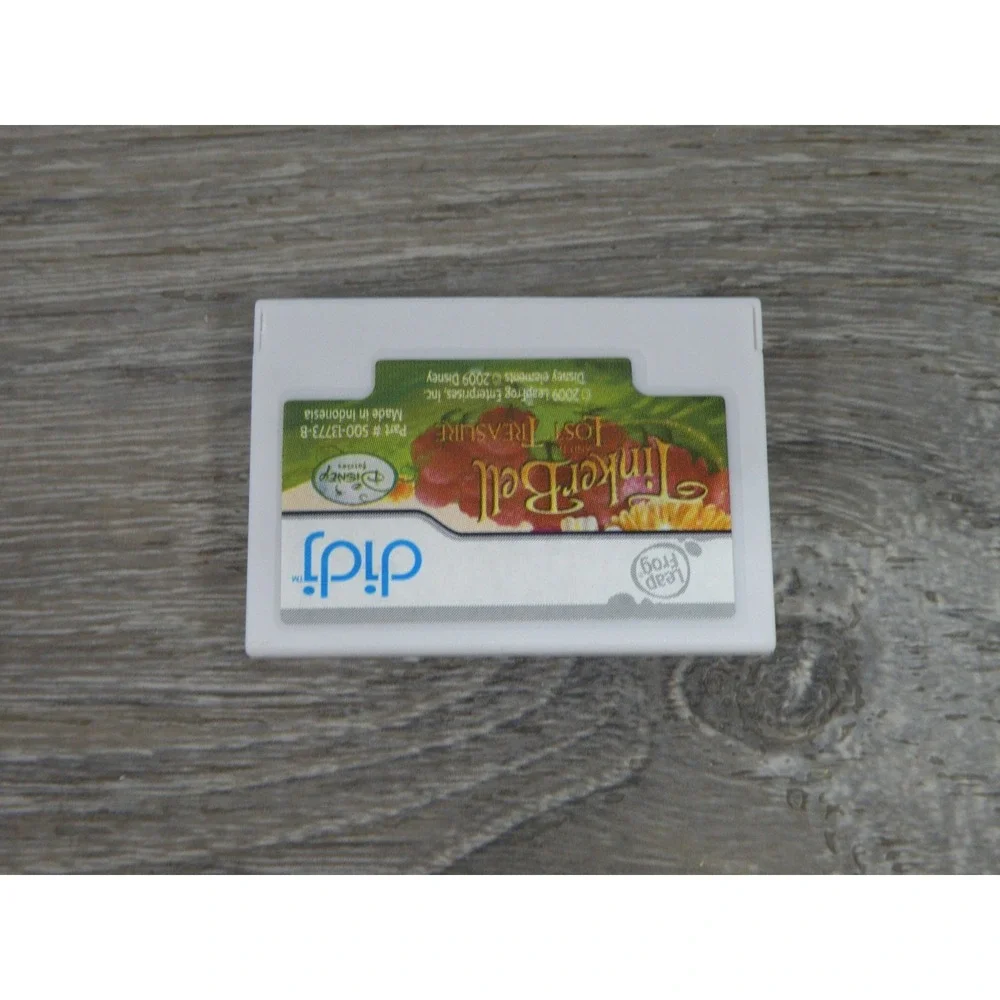 Disney Tinker Bell Lost Treasure LeapFrog Didj Game Cartridge 2009 LeapPad Works